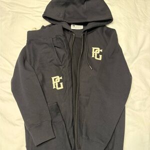 Perfect Game black full-zip Hoodie with matching pants set